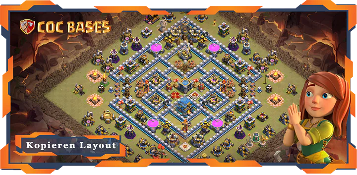 Clash of Clans RH12 Krieg Basis - CKL (Clan Krieg Liga) Basen