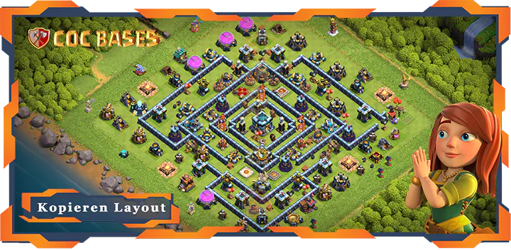 Clash of Clans RH13 Anti 2 Stern Basis