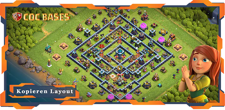 Clash of Clans RH13 Trophäe Basis