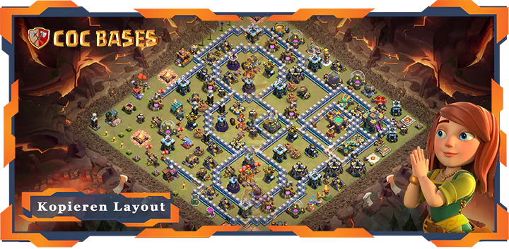 Clash of Clans RH14 Krieg Basis - CKL (Clankriegsliga) Basen