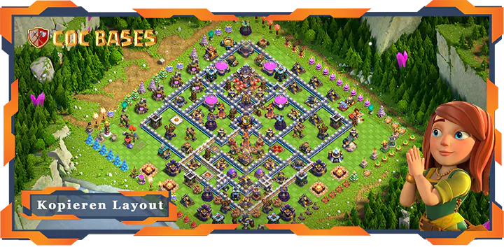 Clash of Clans RH15 Anti 3 Stern Basis