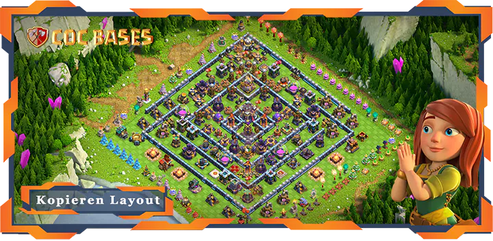 Clash of Clans RH15 Anti LuftAnti ElektroAnti BallonAnti Drache Basen