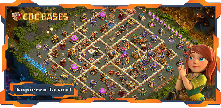 Clash of Clans RH16 Anti 3 Stern Basen
