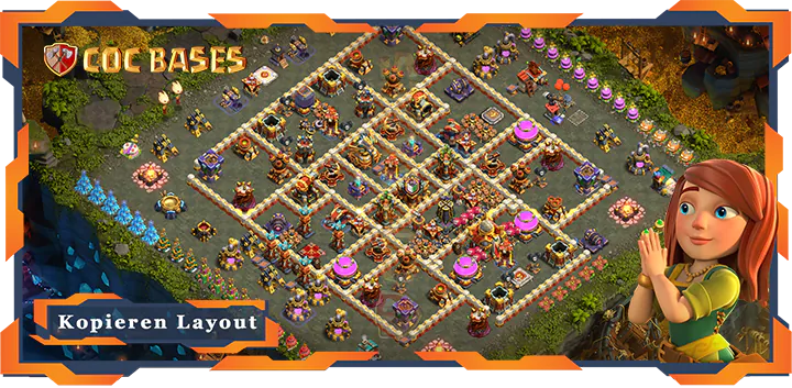 Clash of Clans RH16 Anti LuftAnti ElektroAnti BallonAnti Drache Basen