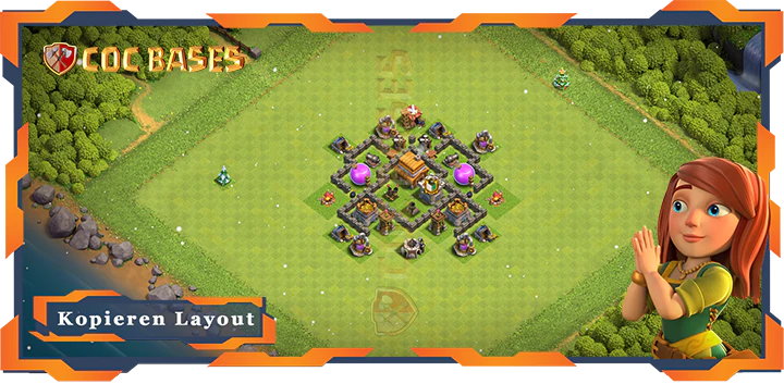 Clash of Clans RH4 Anti LuftAnti ElektroAnti BallonAnti Drache Basis