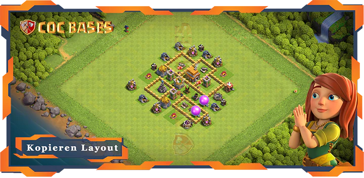 Clash of Clans RH5 Anti LuftAnti ElektroAnti BallonAnti Drache Basis