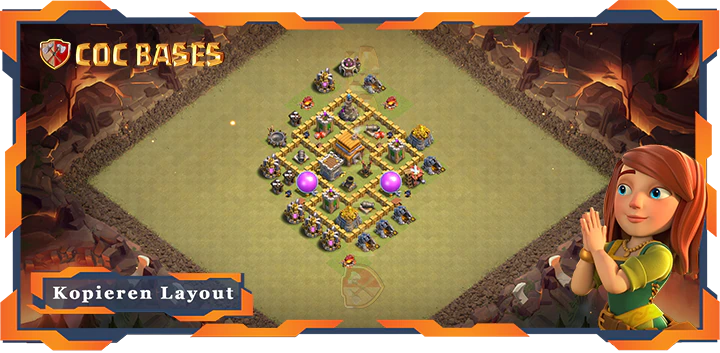 Clash of Clans RH5 Krieg Basis - CkL (Clan Krieg Liga) Basen