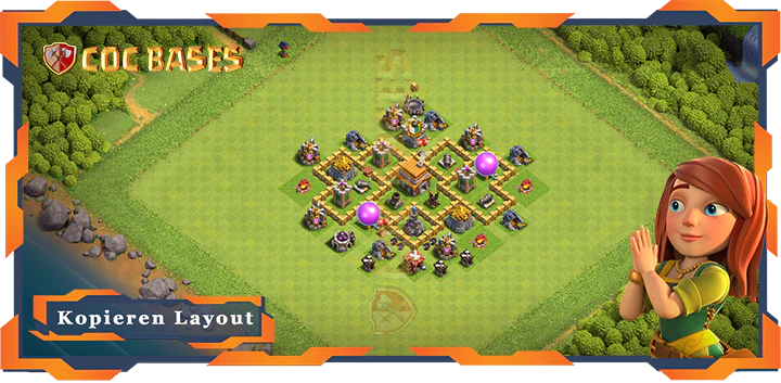 Clash of Clans RH5 Trophäe Basis