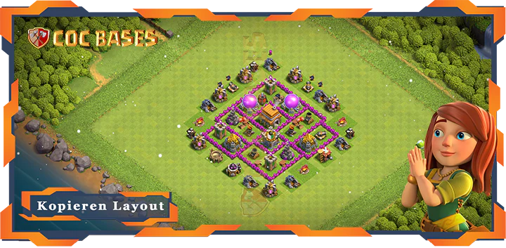 Clash of Clans RH6 Anti LuftAnti ElektroAnti BallonAnti Drache Basis