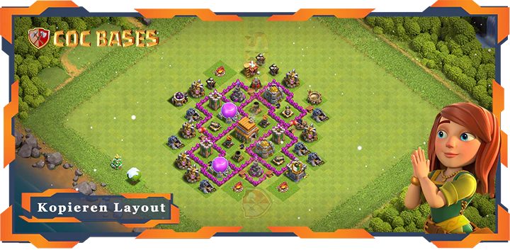 Clash of Clans RH6 Farmen Basis