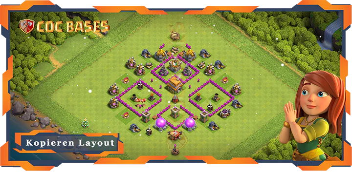 Clash of Clans RH6 Trophäe Basis