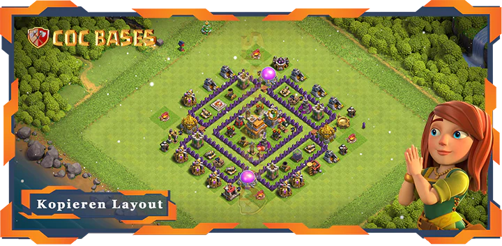 Clash of Clans RH7 Anti 2 Stern Basis