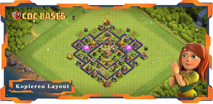 Clash of Clans RH7 Anti LuftAnti ElektroAnti BallonAnti Drache Basis