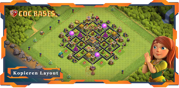 Clash of Clans RH8 Trophäe Basis
