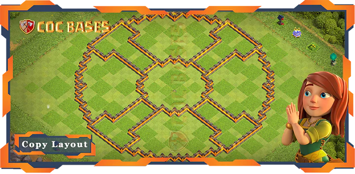 Town Hall 10 Base #122