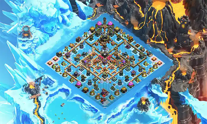 Fire and Ice Scenery