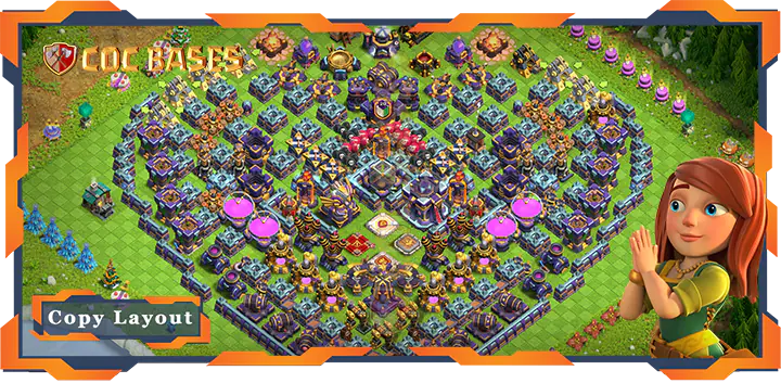 Top Troll Base TH15 with Link, Funny layout - Clash of Clans (118)