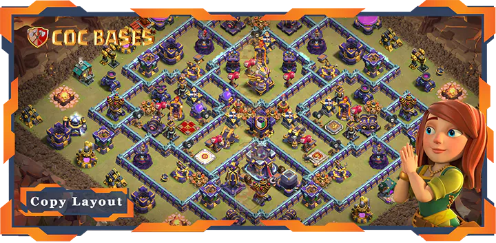 Top War Base TH15 with Link, Anti 3 Star, Anti Everything Layout - Clash of Clans (71)