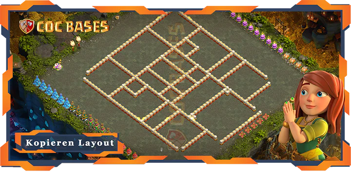 COC Basen Mauern Clash of Clans RH16 Anti LuftAnti ElektroAnti BallonAnti Drache Basen