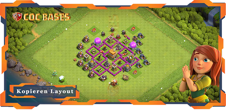 Beste Anti Luft Basis RH6 mit Link, Anti Alles Layout – Clash of Clans (24)