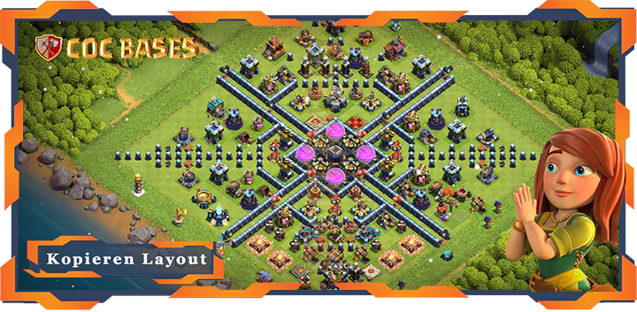 Beste Basis RH13 mit Link, Farmen Layout - Clash of Clans (11)