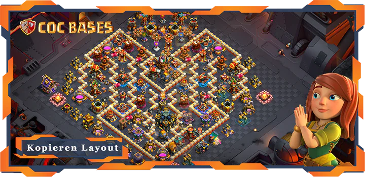Beste Basis RH17 met Link, KriegCKL, Anti 3 Sterne layout - Clash of Clans (45)