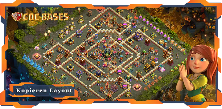 Beste Farmen Basis RH17 met Link, Anti Luft, Anti 3 Stern layout - Clash of Clans (16)