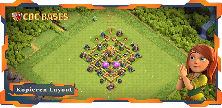 Beste Farmen Basis RH5 Max. Level mit Link, Hybrid, Anti Alles Layout - Clash of Clans (23)