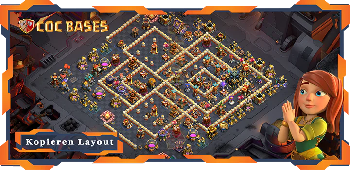 Beste Krieg Basis RH17 met Link, Anti 2 Sterne, Anti 3 Sterne, KriegCKL layout - Clash of Clans (13)
