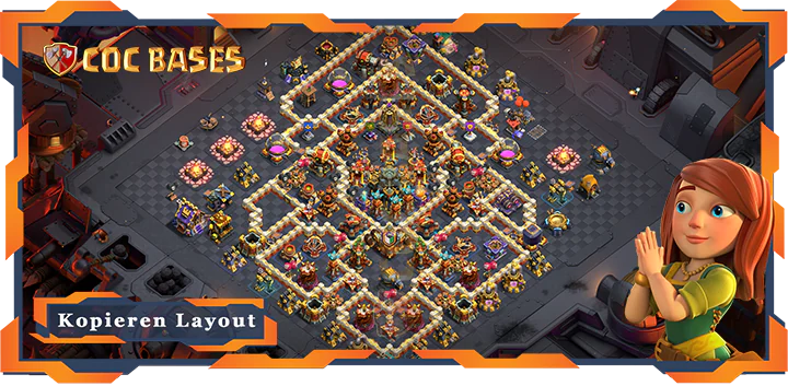Beste Krieg Basis RH17 met Link, Anti 3 Sterne, KriegCKL layout - Clash of Clans (17)