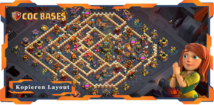 Beste Krieg Basis RH17 met Link, Verteidigung, KriegCKL layout - Clash of Clans (48)