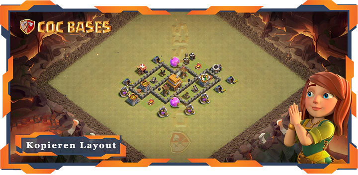 Beste Krieg Basis RH4 Max. Level mit Link - Clash of Clans (34)