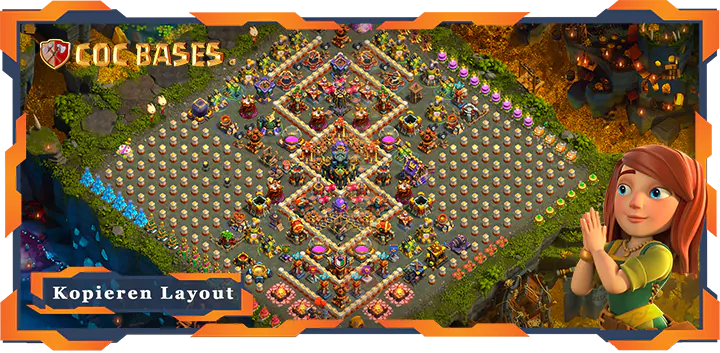 Beste Spaß Basis RH17 met Link - Clash of Clans (42)