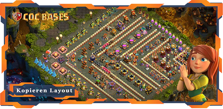 Beste Troll Basis RH17 met Link, Spaß layout - Clash of Clans (24)