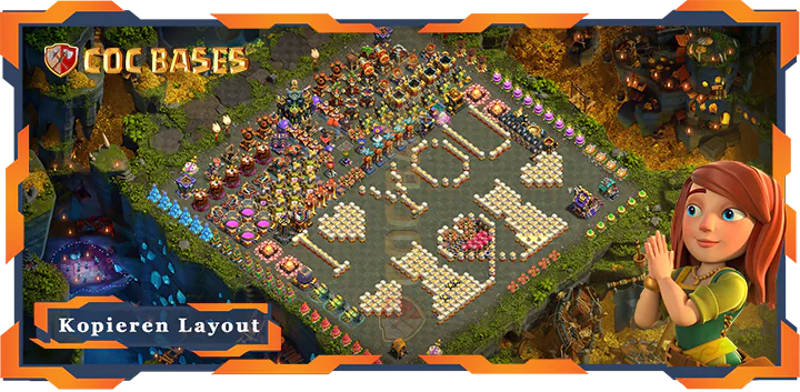 Beste Troll Basis RH17 met Link, Spaß layout - Clash of Clans (73)