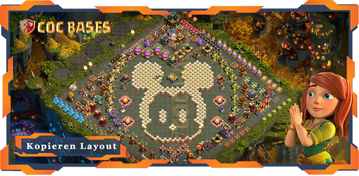 Beste Troll Basis RH17 met Link, Spaß layout - Clash of Clans (77)