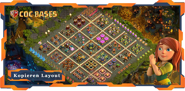 Beste TrollSpaß Basis RH17 met Link - Clash of Clans (66)