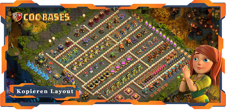 Beste TrollSpaß Basis RH17 met Link, Spaß layout - Clash of Clans (22)
