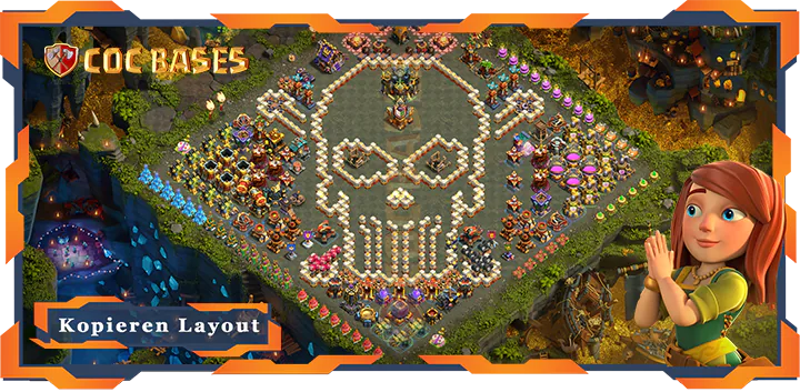 Beste TrollSpaß Basis RH17 met Link, Spaß layout - Clash of Clans (76)