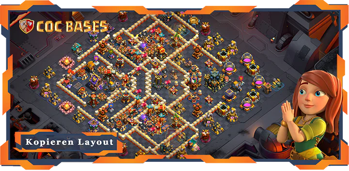 Beste Verteidigung Basis RH17 met Link, KriegCKL layout - Clash of Clans (50)