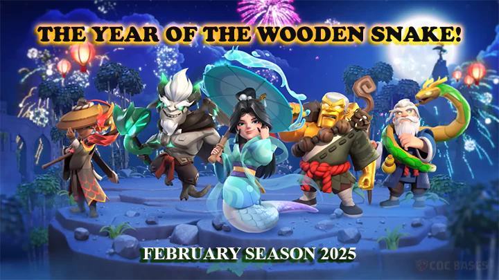 Clash of Clans Year of the Wood Snake! February Season 2025