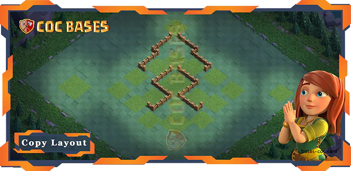 Coc Builder Bases Wall Best Builder Hall Level 3 Base, Anti 3 stars Layout - Clash of Clans BH3 (02)