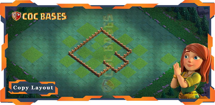 Coc Builder Bases Wall Best Builder Hall Level 3 Layout - Clash of Clans BH3 (09)