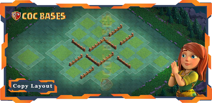 Coc Builder Bases Wall Best Builder Hall Level 3 Max Levels Layout - Clash of Clans BH3 (15)