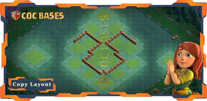 Coc Builder Bases Wall Top Builder Hall Level 3, Anti 2 stars Layout Clash of Clans BH3 (13)