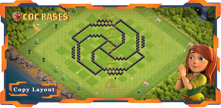 Town Hall 8 Base#125