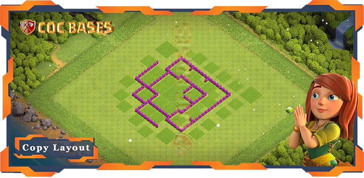 Town Hall 6 Base#77