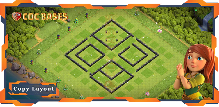 Town Hall 8 Base#124