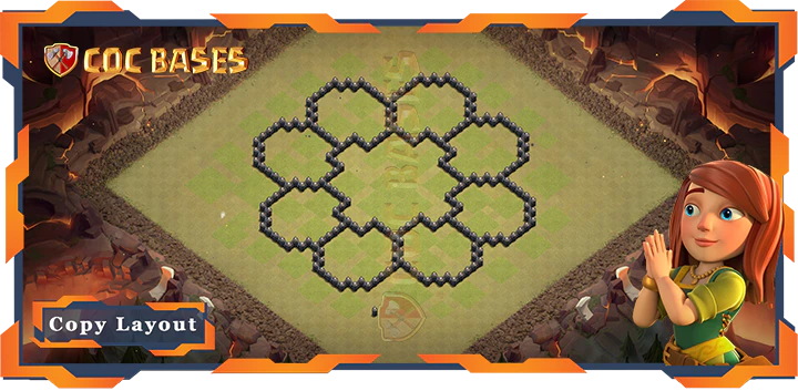 Town Hall 8 Base#141