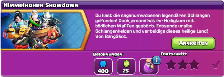 Himmelhoher Showdown! Herausforderung